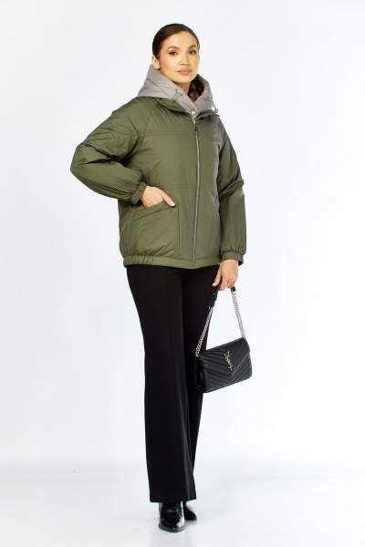 Куртка Shetti 2213 олива - фото 3