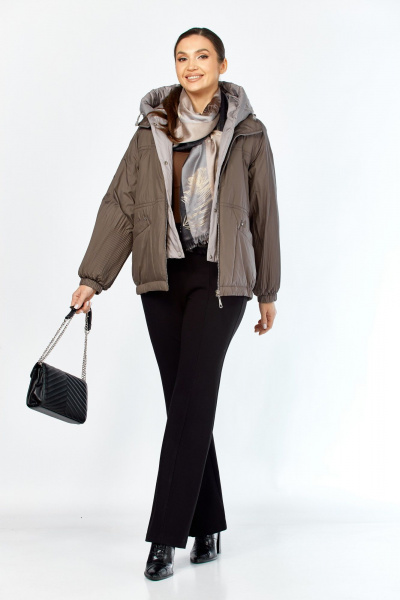 Куртка Shetti 2213 пепельно-коричневый - фото 8