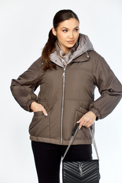 Куртка Shetti 2213 пепельно-коричневый - фото 6