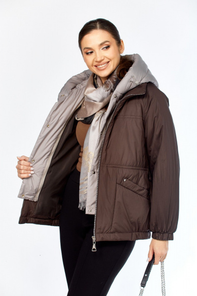 Куртка Shetti 2213 шоколад - фото 3