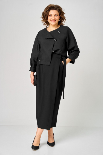 Жакет, юбка Michel chic 1443 черный_кубик - фото 2