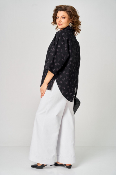 Блуза Michel chic 786 черный_зонтик - фото 4