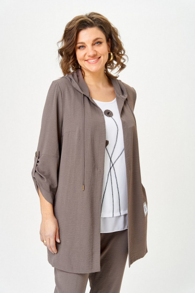 Брюки, кардиган, топ Svetlana-Style 1527 мокко - фото 11