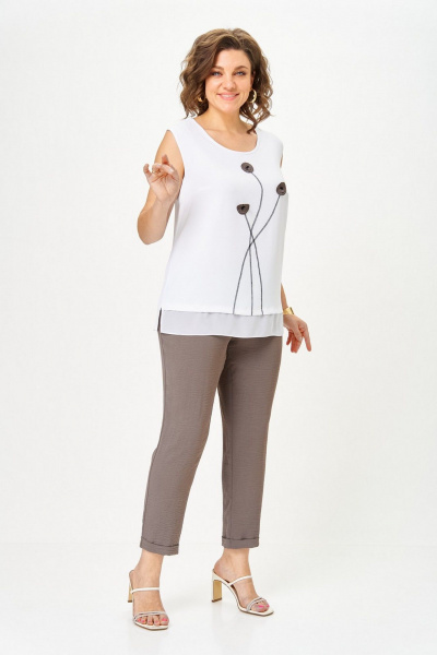 Брюки, кардиган, топ Svetlana-Style 1527 мокко - фото 8