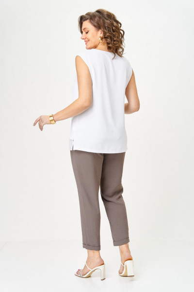 Брюки, кардиган, топ Svetlana-Style 1527 мокко - фото 6