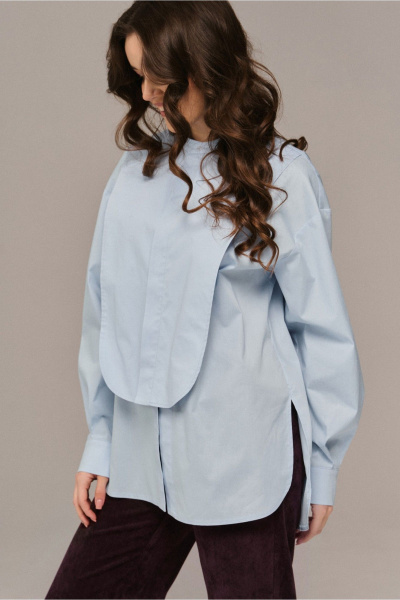 Рубашка JRSy 2668 холодный_голубой - фото 4