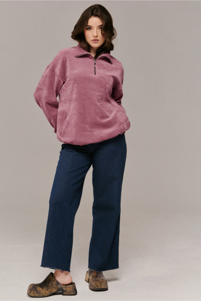 Джемпер JRSy 2669 пыльно-розовый - фото 4