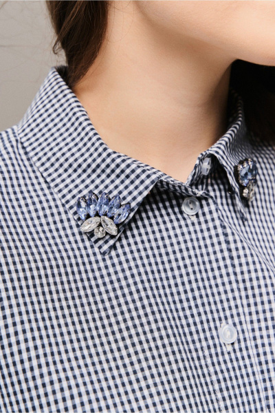 Рубашка JRSy 2671 сине-белая_полоса - фото 6