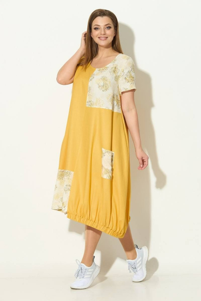 Платье Koketka i K 858 желтый - фото 2