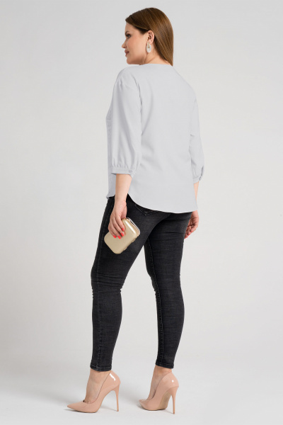 Блуза Панда 447040 серый - фото 2