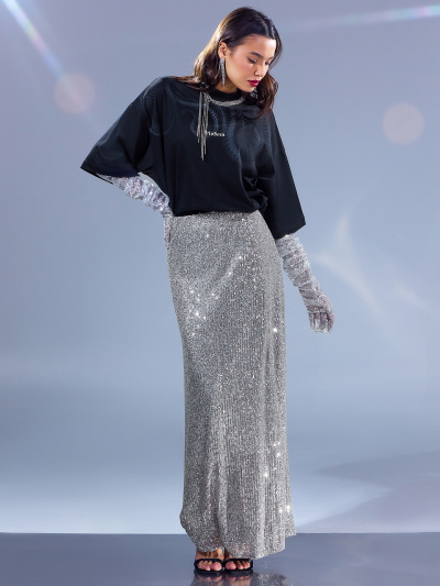 Юбка Mark Formelle 152798/24-31450Ц-10 серебро - фото 2