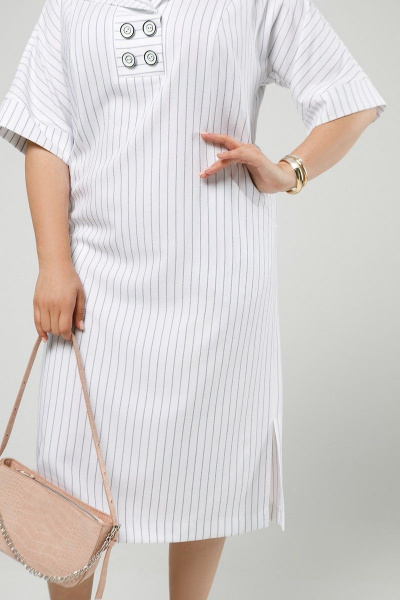 Платье Pretty 1990 белый_полоска - фото 3