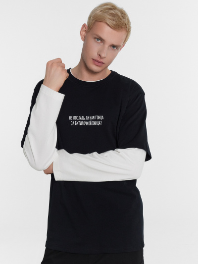 Футболка Mark Formelle 111875/24-4430П-0 черный_печать6_2_сл_на_пол - фото 4