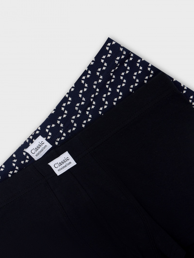 Трусы Mark Formelle 411229-2/25-5165П-5 диагональн._узор_на_гл.синем_черный - фото 2