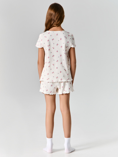 Майка, шорты Mark Formelle 567752/25-39553ПП-1 цветы_на_молочном1 - фото 2