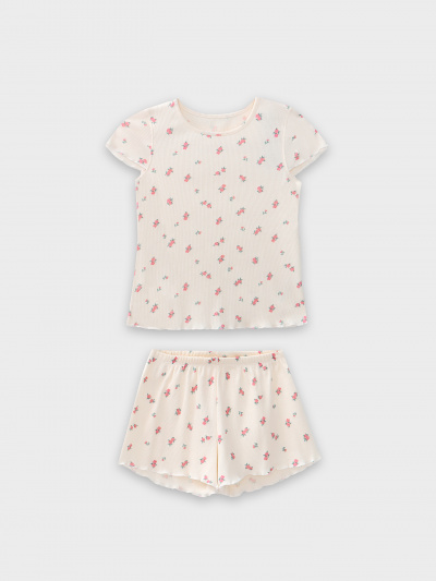 Майка, шорты Mark Formelle 567752/25-39553ПП-1 цветы_на_молочном1 - фото 1