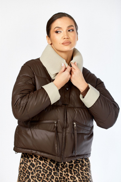 Куртка Shetti 2214 шоколад - фото 5