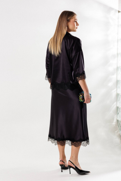 Блуза, юбка Anastasia 1331 черничный - фото 8