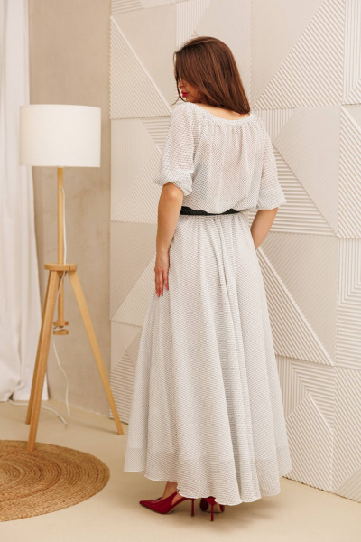 Платье Anastasia 1328 белый - фото 8