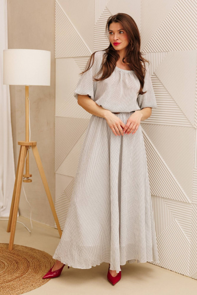 Платье Anastasia 1328 белый - фото 7
