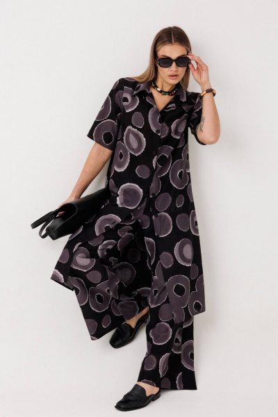 Блуза, брюки Anastasia 1335 черный - фото 6