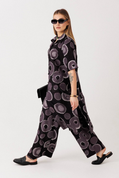 Блуза, брюки Anastasia 1335 черный - фото 4