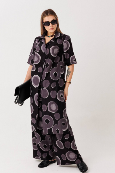 Блуза, брюки Anastasia 1335 черный - фото 3