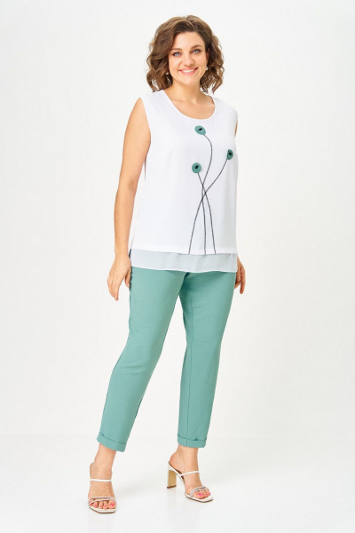 Брюки, кардиган, топ Svetlana-Style 1527 мята - фото 10