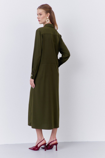 Платье FLAIM 2065 хаки - фото 6