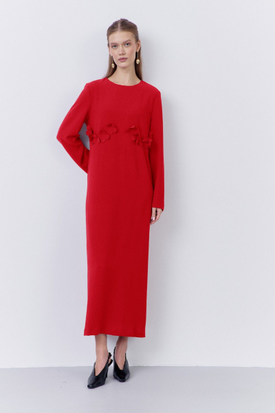 Платье FLAIM 2066.02 красный - фото 1