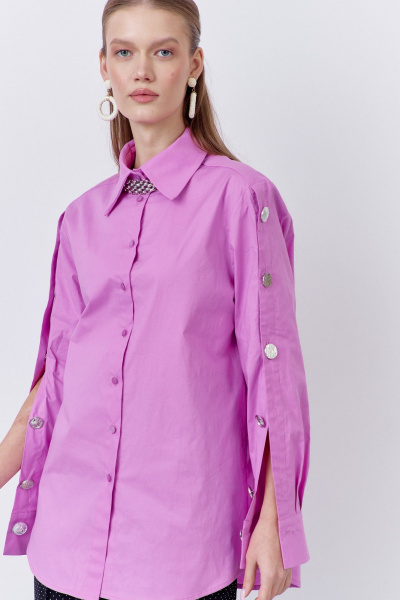 Блуза FLAIM 2073 сирень - фото 4