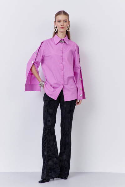 Блуза FLAIM 2073 сирень - фото 2