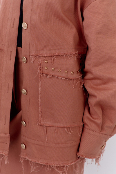 Бомбер FLAIM 2078.01 розовый-кирпич - фото 5