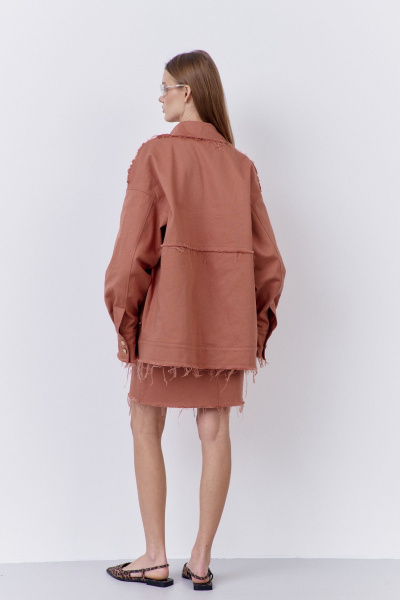 Бомбер FLAIM 2078.01 розовый-кирпич - фото 3