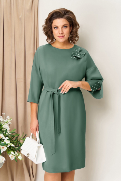 Платье VOLNA 1461 мятно-зеленый - фото 3