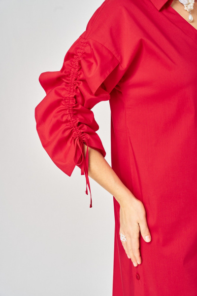 Платье EVA GRANT 7102 красный - фото 11
