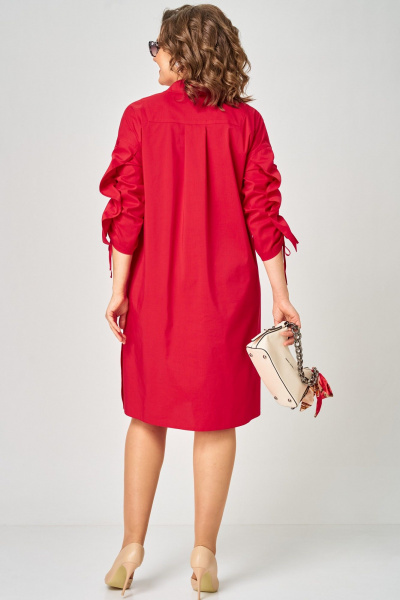 Платье EVA GRANT 7102 красный - фото 8