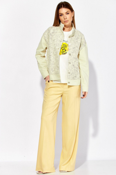 Брюки Laikony L-942-2 сливочный - фото 4