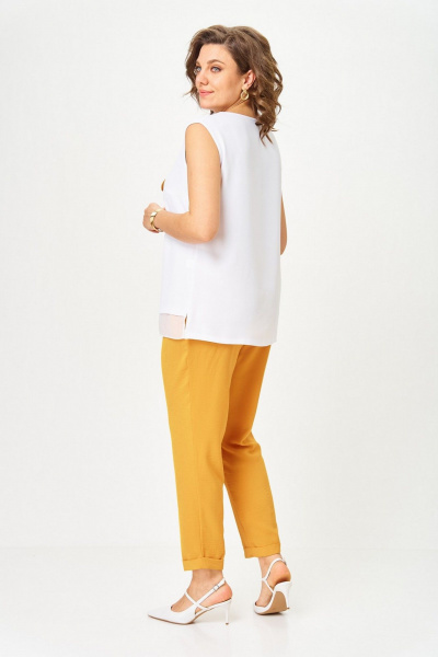 Брюки, кардиган, топ Svetlana-Style 1527 горчица - фото 2