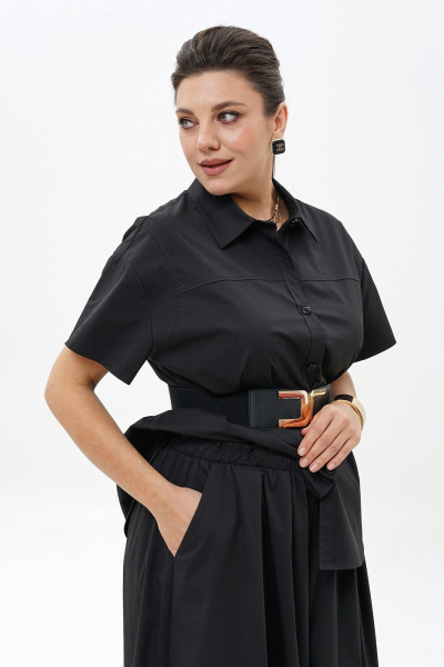 Блуза, брюки Alani Collection 2494 черный - фото 9