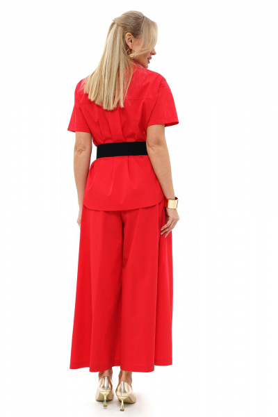 Блуза, брюки Alani Collection 2494 красный - фото 6