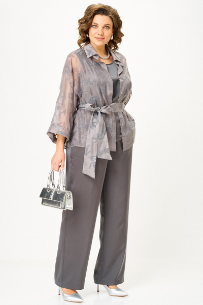 Блуза, брюки, топ Alani Collection 2517 серый - фото 6