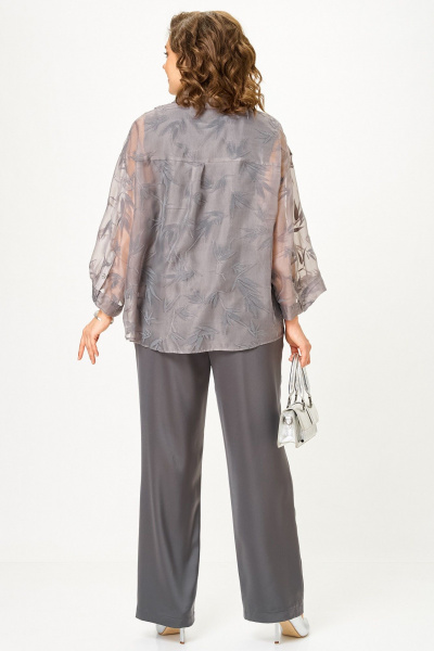 Блуза, брюки, топ Alani Collection 2517 серый - фото 4