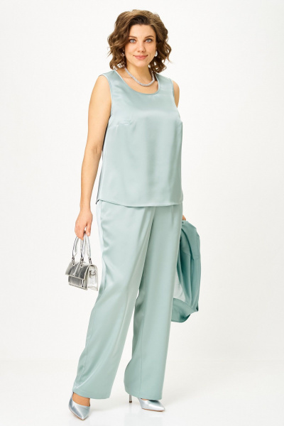 Блуза, брюки, топ Alani Collection 2517 мята - фото 7