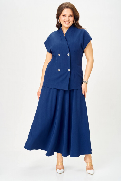 Жилет, юбка Anastasia 1329 глубокий_синий - фото 4