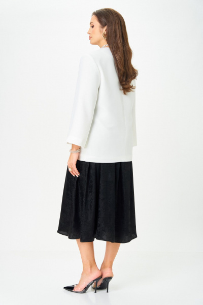 Жакет, платье LeNata 20457 белый-с-черным - фото 6