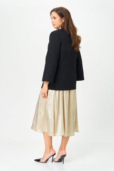 Жакет, платье LeNata 20457 черный-с-золотым - фото 6