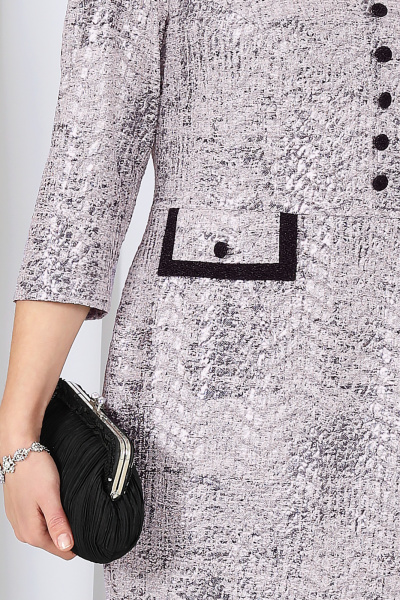 Платье Ninele 7523 пудра - фото 5