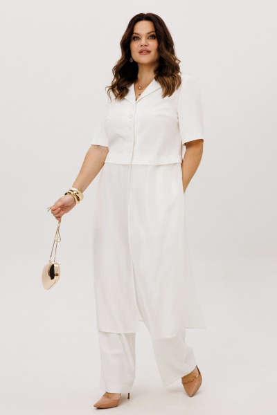 Блуза, брюки ANIDEN 6119-1 молочный - фото 4