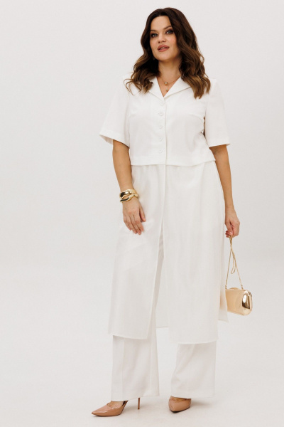 Блуза, брюки ANIDEN 6119-1 молочный - фото 3